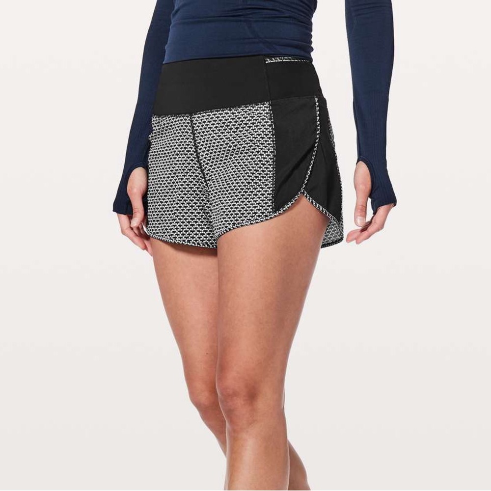 lululemon athletica Black and White Athletic Shorts